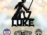 Jedi Training Padawan Custom Birthday Cake Topper - Lightsaber Duel - Personalized Name & Age - Movie Themed - OwlTopThat