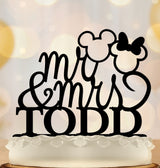 Fairytale Wedding Cake Topper Elegant Mouse Ears - OwlTopThat