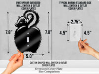 Skunk Butt Light Switch Plate Cover – Acrylic Pet Room Decor Wall Plate
