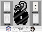 Skunk Butt Light Switch Plate Cover – Acrylic Pet Room Decor Wall Plate