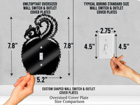 Squirrel Butt Light Switch Plate Cover – Acrylic Pet Room Decor Wall Plate