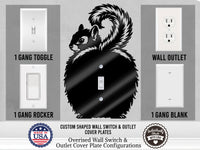 Squirrel Butt Light Switch Plate Cover – Acrylic Pet Room Decor Wall Plate